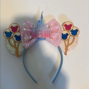 Disney Pink Sequin Castle Headband